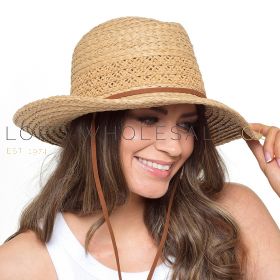 Ladies Straw Cowboy Hat by Foxbury 6 Pieces