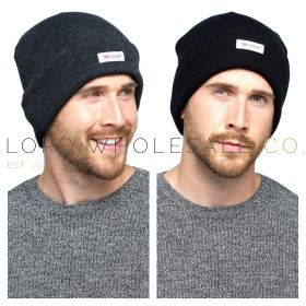 04-GL219-Wholesale Men's Assorted Knitted Thermal 3M Thinsulate Acrylic Hats 12 Pieces GL219