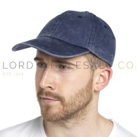 12-GL656-Men's Denim Blue Stonewashed Baseball Cap by Tom Franks 1 Piece