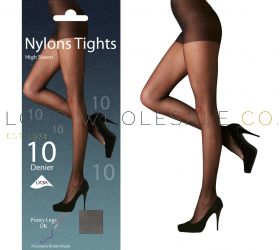 Pretty Legs 10 Denier High Sheen Nylon Tights