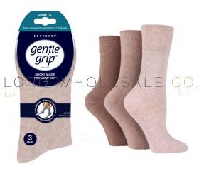 DIABETIC Ladies Naturals Gentle Grip Socks by Sock Shop