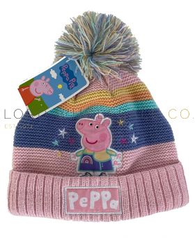 08-WRC-22-082-Girls Peppa Pig Beanie Hat 1 Piece