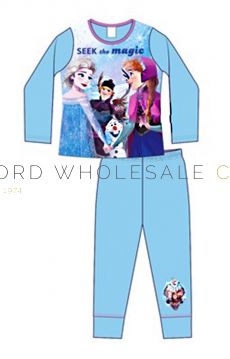 04-Z01_38338-Wholesale Girls Older Frozen Pyjama Set 9 Pieces