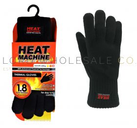 Men's 1.8 TOG Brushed Thermal Heat Machine Gloves 12 Pieces