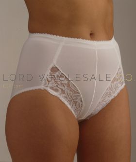 Ladies Roll On Girdle 412 White 25/26 at  Women's Clothing store