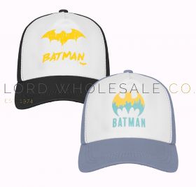 04-BAT/BC/01-Boys Adjustable Batman Caps 6 Pieces