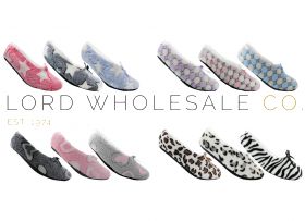 Ladies Mixed Styles Cosy Soft Slipperette With Grips by Snuggle Toes 12 Pairs