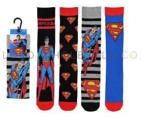 Men's 1pk Superman Ankle Socks 12 Pairs