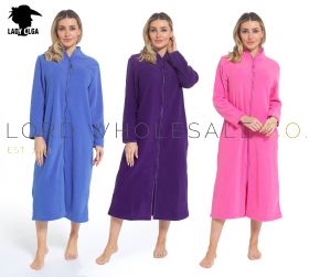 Lady Olga Zip Fleece Gown Supplier