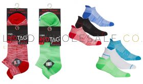 Men's 3pk Space Dye Marl Cushion Sole Trainer Socks by Red Tag 4 x 3 Pair Pack