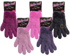 GLF122 Wholesale Girls Gloves Feather Touch