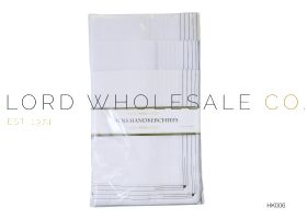 Mens Handkerchiefs 5 Pack Coloured Border