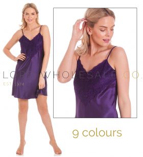 N48 English Made Satin Short Nightdress