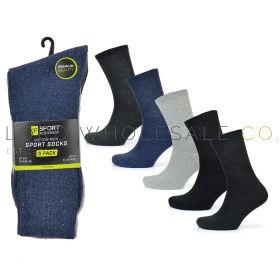 Men's 5pk Denim Premium Sports Socks by Tom Franks 4 x 5 Pair Pack