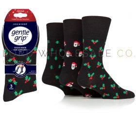 Men's XMAS Cheer Festive Christmas Gentle Grip Socks by Sock Shop