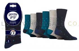 06-SOMRJ643H3-Wholesale Men's Foundry Gentle Grip Socks by Sock Shop 4 x 3 Pair Pack