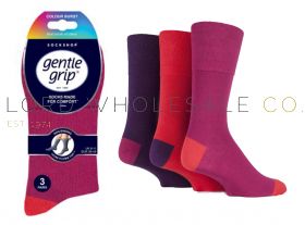 Men's Fiery Colour Burst Gentle Grip Socks by Sock Shop