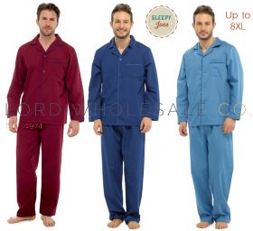 06-1949PLUS-Men's Plus Size Easy Iron Poly Cotton Pyjamas by Sleepy Joe's