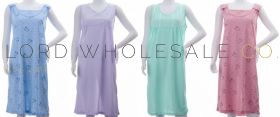 Cotton Rich Jersey Sleeveless Nightdresses by Romesa/Lucky 10 pieces