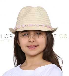 Girls Beaded Trilby Hat by Pro Hike 1 Piece
