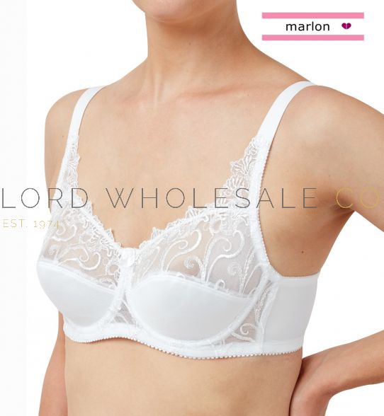 Firm Control Non Wired Soft Cup Lace Bra BR580 White