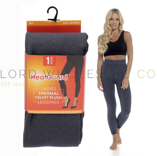 Heat Holders Ladies - Black Thermal Leggings - X-Large 